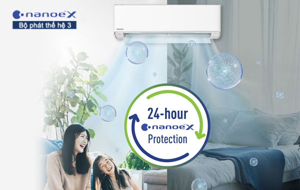 Máy lạnh Panasonic Inverter 2 HP CU/CS-XU18ZKH-8 - Công nghệ nanoeTM X thế hệ 3 cho hiệu quả lọc khí vượt trội